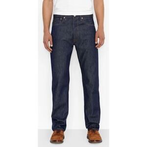 Levi’s Men’s Rigid Blue Denim 501 Original Shrink To Fit Jeans 32x32 NWT